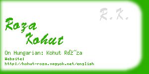 roza kohut business card